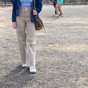 Zara khaki color jeans